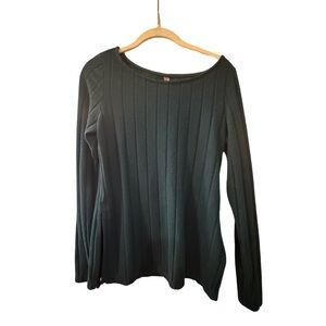 Anthropologie Side Split Top Green MP